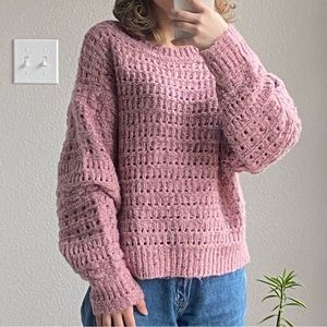 Soft Woven Pink Sweater